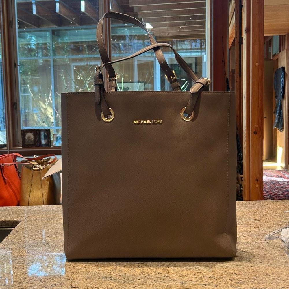 Michael Kors Sand Brown Large Tote Shoulder Bag